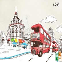 Tranh dán tường cho quán cafe R - 295